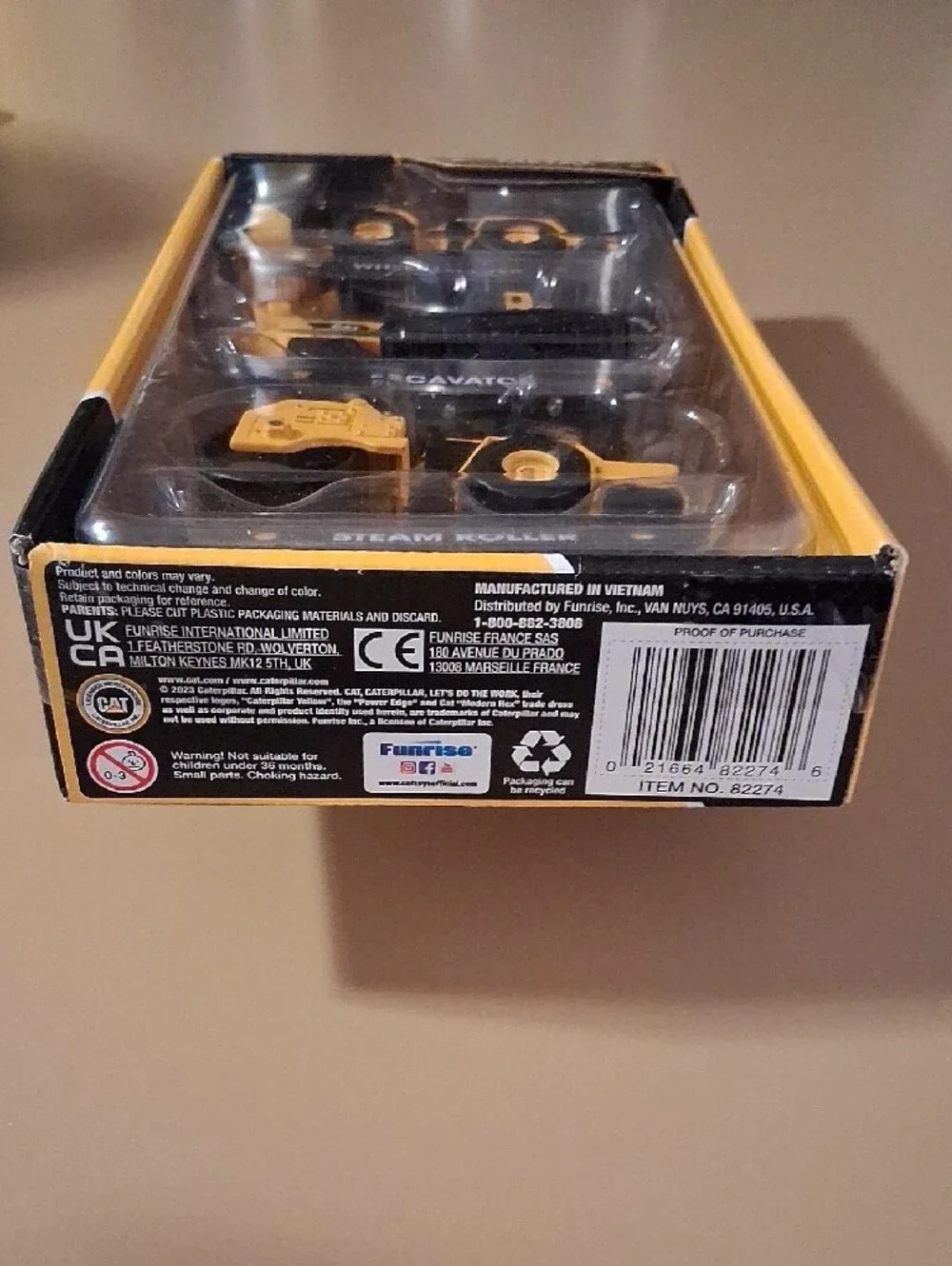 CAT Caterpillar NIB Diecast Metal Construction Vehicles 3-Pack Set